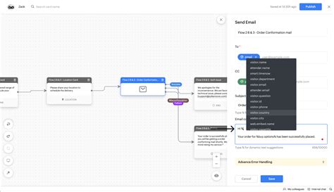 Bot context and visitor fields