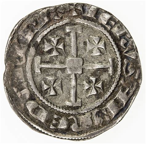 CRUSADERS: KINGDOM OF CYPRUS: Hugh IV de Lusignan, 1324-1359, AR gros (4.55g). VF - Stephen ...