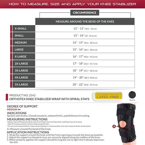 Buy OTC Orthotex Knee Stabilizer Wrap with Spiral Stays, X-Small Online ...