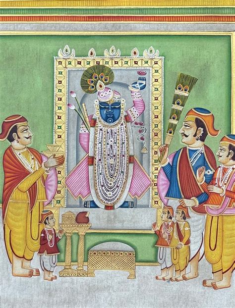 Vintage Shrinathji Darshan - Handmade Pichwai Painting – Truly Earthy