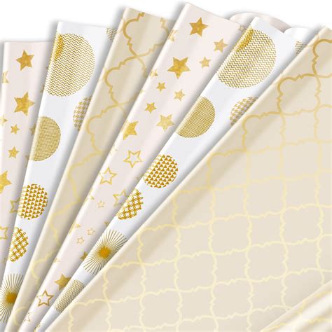 Party Propz Gift Wrapping Paper - Pack of 6 Pcs Gift Wrapper Sheets ...