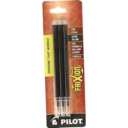 PILOT FriXion Gel Ink Refills for Erasable Pens, Fine Point, Black Ink ...