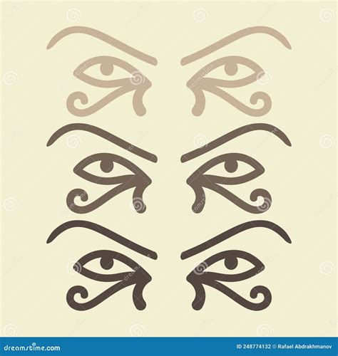 Eye Of The Sun Ra. Horus. Vector Ancient Egyptian Icon. Moon Eye Of Thoth, Protection Symbol ...
