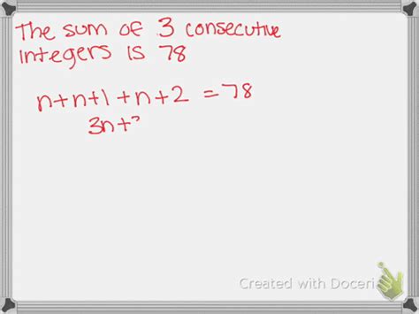 Image result for Consecutive Integers Word Problem