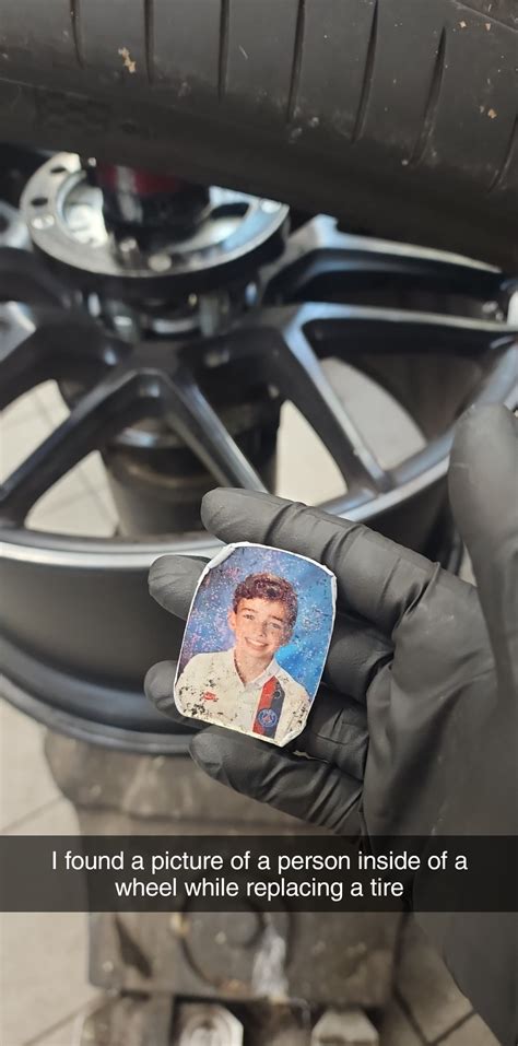 found this while replacing a tire. it was INSIDE the tire. : r ...