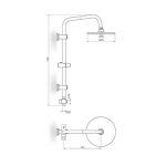 Konzola tuša - komplet Zerro PUTKZERRO - Alvos Beograd