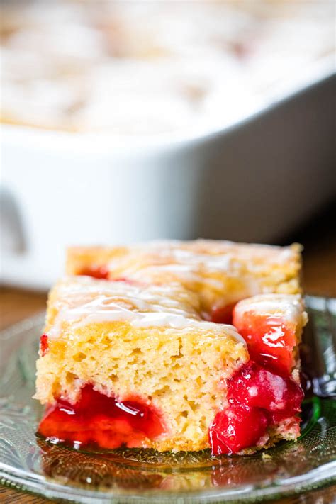Easy Cherry Pie Cake Recipe With Filling And Cake Mix