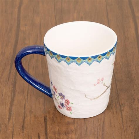 Buy Moksha-Peacock Print Mug from Home Centre at just INR 499.0