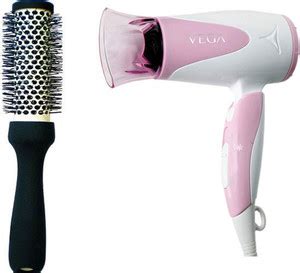 VEGA Blooming Air 1000 Hair Dryer (VHDH-05) with Premium Hot Curl Brush ...