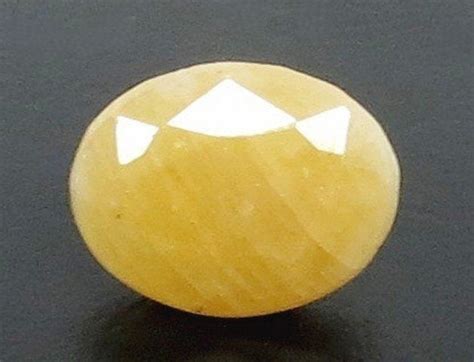 5.67/CT Natural Yellow Sapphire With Govt Lab Certificate (2331) | Gem ...