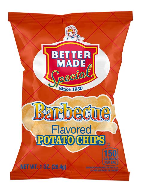Better Made Special Variety Pack Potato Chips - Case of 50 - 1oz Bags – Original, BBQ, Sweet BBQ ...