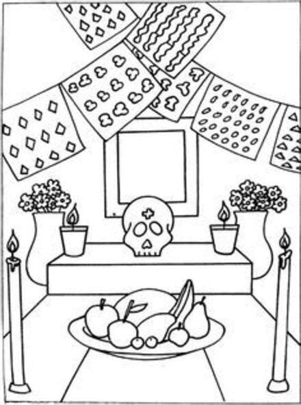 Altar de muertos: 10 dibujos para colorear, imprimir y poner en la ...