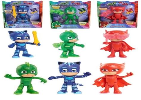 Buy Pjmasks Deluxe Talking Figure Catboy Gekko Owlette 3 Toy Play Gift ...