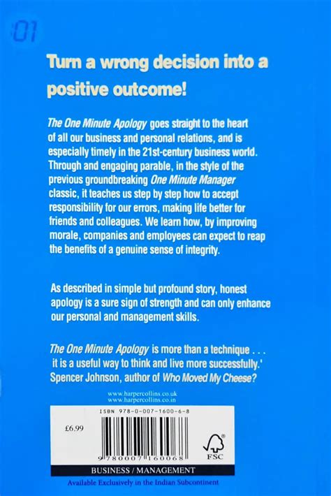 The One Minute Apology : A Powerful Way to Make Things Better – Books ...