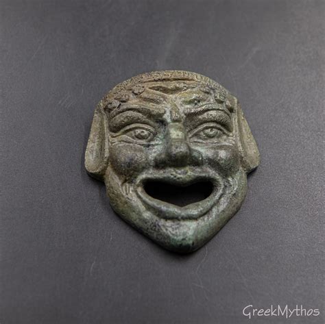 Ancient Greek Theater Masks Comedy