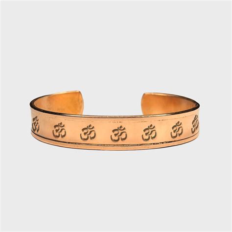 Copper Accessories - Om Bracelet (Wide) – Sri Sri Publications and ...