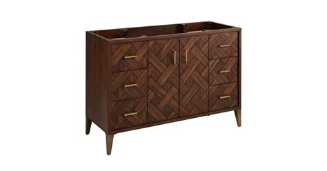 Signature Hardware 488969 Patzi 48" Single Free Standing Vanity Cabinet ...