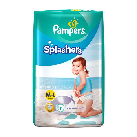 Buy Pampers Splashers Disposable Swim Pants Diapers, Large, 11 Count ...