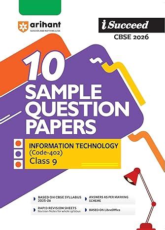 Arihant I Succeed CBSE Sample Question Papers Class 9 Information ...