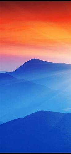 Blue And Orange Wallpaper Iphone by Blue Mountain And Orange Sky Orange Sky Iphone Blue And Orange Wallpaper Iphone