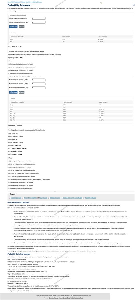 Calculating Probabilities 的图像结果