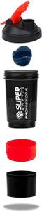 croxlife Shaker Bottle with 2 Storage Extra Compartment 500 ml Shaker ...