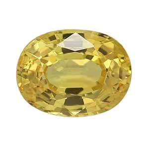 7.15 Ratti Pushkaraj Stone Original Certified Ceylonese Yellow Sapphire ...