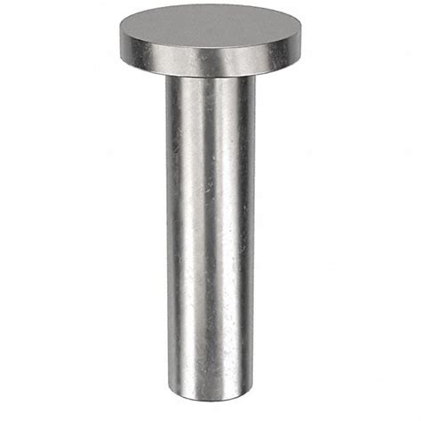 Inch, Flat, Solid Rivet,1 1/4 in L,Flat,PK50 - 6KY88|41F0620-EA-50 ...