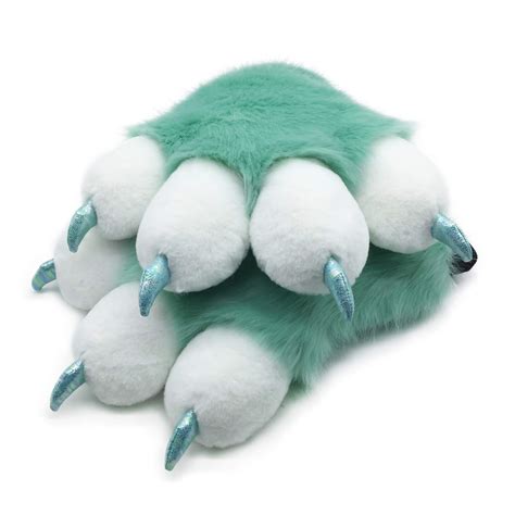 Buy Furryvalley Fursuit Paws Furry Partial Cosplay Fluffy Claw Gloves ...
