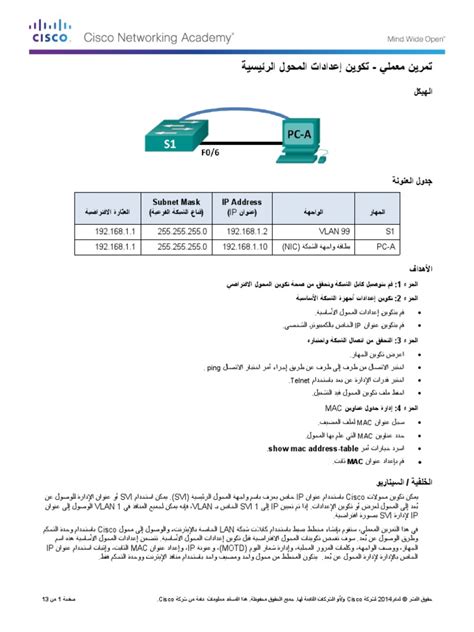 Image result for Lab 1 Configuring Basic Switch Setting