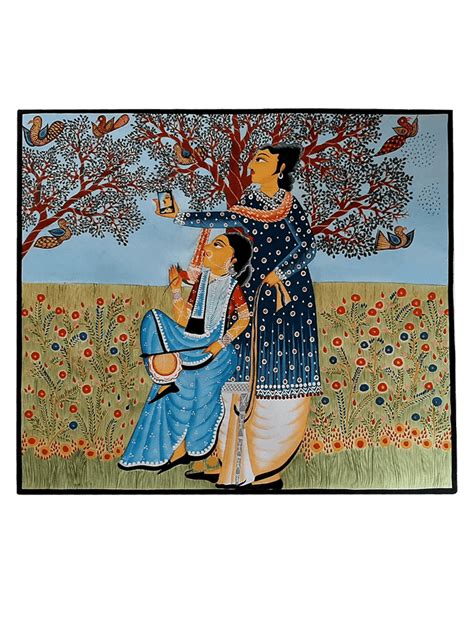 Couple: Kalighat Paintingy | for Sale at Memeraki | West Bengal Art
