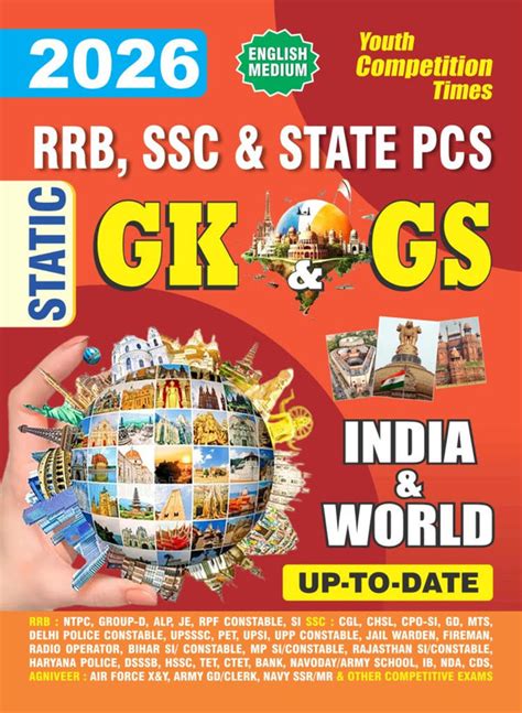 STATIC GK & GS (RRB/SSC/STATE PCS) INDIA & WORLD ENGLISH MEDIUM 2026 ...