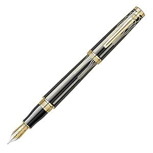 Scrikss Fountain Ink Pen Broad Nib Mounted with Converter Chiselled ...