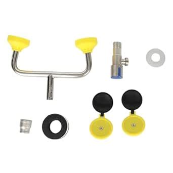 Emergency Eyewash Unit, Faucet Mounted 304 Stainless Steel Laboratory ...