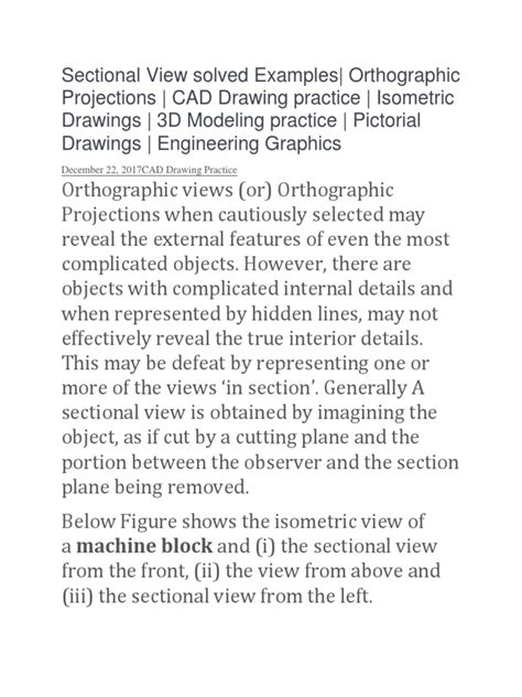 Sectional View Drawing Examples 的图像结果