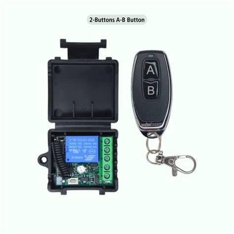 433MHz 12V 1-Channel Wireless RF Relay Module with Remote Control