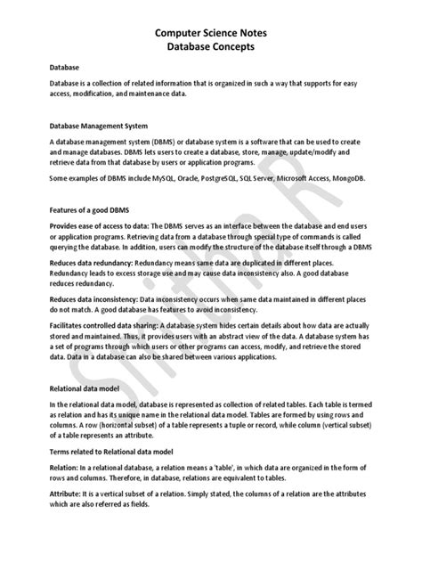 Image result for A Level Database Concepts