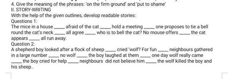 Write a story with the help of the given outlines : a mice in a house ...