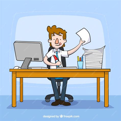 Busy Desk Clip Art 的图像结果