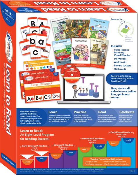 Hooked on Phonics Learn to Read - Levels 1&2 Complete | Book by Hooked ...