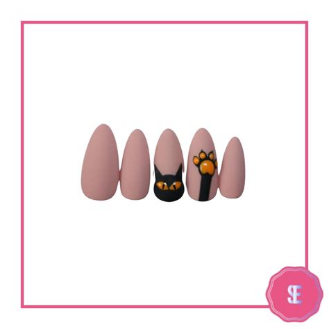 Witty Kitty Press On Nails - SOEZI Playful Whimsy