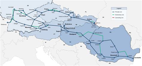 Rhine Danube River Map