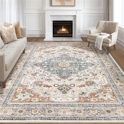 Amazon.com: TOPRUUG Washable Oriental Area Rug - 9x12 Rugs for Living ...