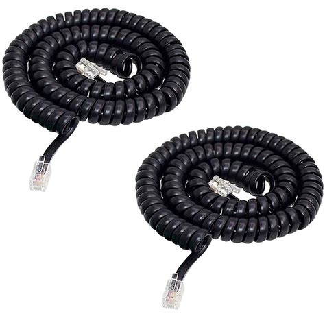 HPWFHPLF Telephone Wires, 2 PCS 10 Feet 4P4C Telephone Cord Cable for ...