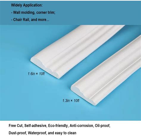 PAPARAZZI Wall Molding Trim & Chair Rail, Flexible, Peel and India | Ubuy