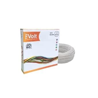 RayVolt 1.0 Sqmm wire 90Mtr (White) : Amazon.in: Home Improvement