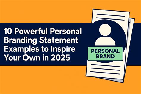 10 Personal Branding Statement Examples for 2025 | Craft Your Unique ...