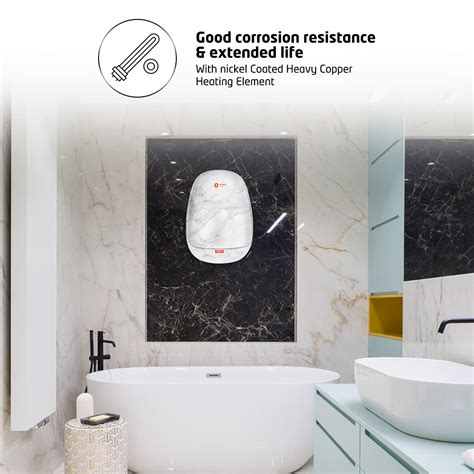 Orient Electric Aura Neo Art 3 Litre Instant Water Heater (Marble Whit ...