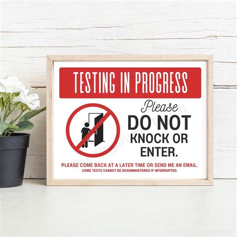 Testing Do Not Disturb Sign