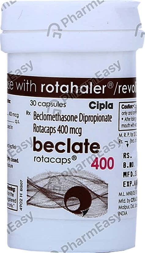 Buy Beclate 400 MCG Rotacap (30) Online at Flat 15% OFF | PharmEasy